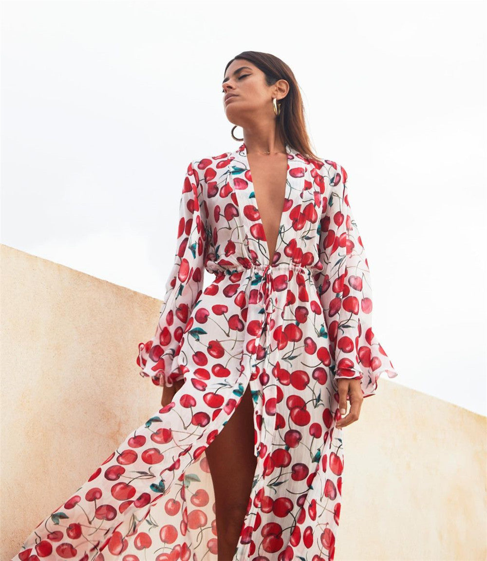Le kimono de plage La Parisienne : L'élégance bohème pour un été stylé