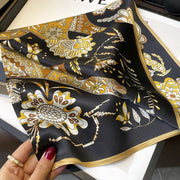 Chic and Refined 100% Silk Square for Women | La Parisienne