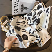 100% Silk Square Modern Decoration Woman | La Parisienne