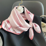 100% Silk Square Flower Decoration for Women | The Parisian
