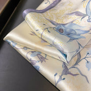 Carré 100% Soie Fleur Artistique Femme | La Parisienne