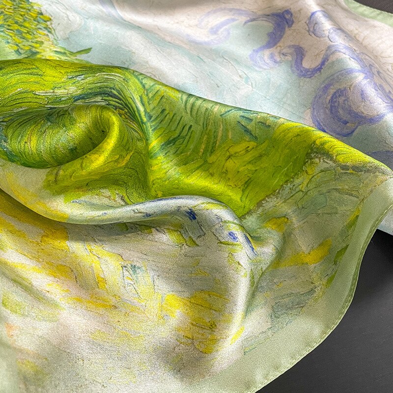 100% Artistic Silk Square | The Parisian