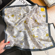 100% Silk Square White Women | La Parisienne