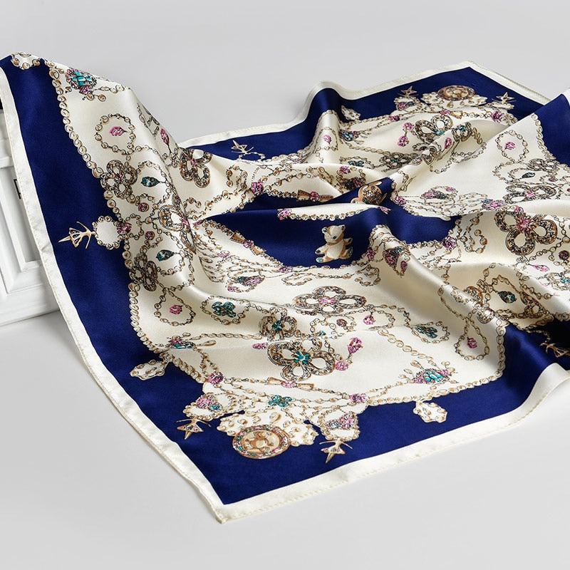 Foulard Carré 100% Soie Luxe Femme | La Parisienne