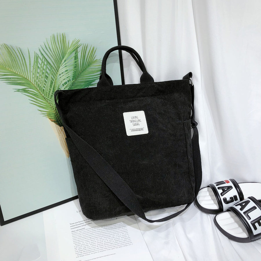 Borsa leggera in velluto a coste | La Parigina