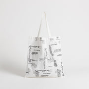 Women's Canvas Flower Decoration Tote Bag | The Parisian