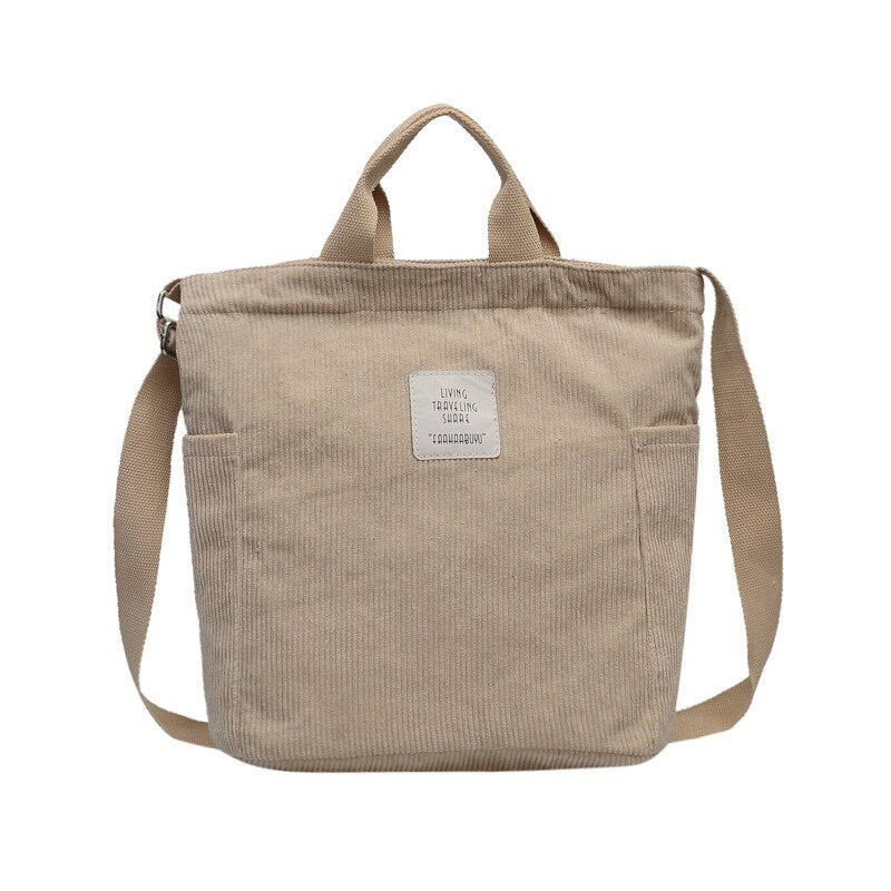 Borsa leggera in velluto a coste | La Parigina