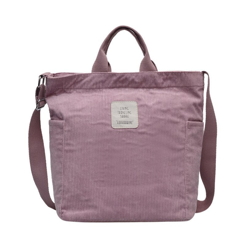 Borsa leggera in velluto a coste | La Parigina