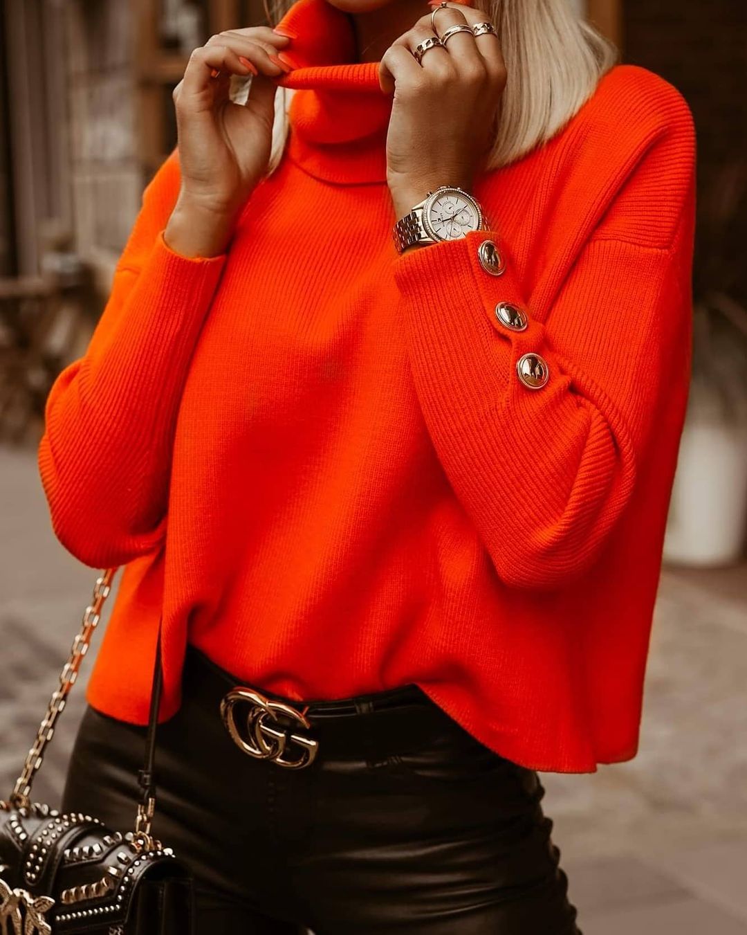 Pull Large Col Roulé Femme | La Parisienne