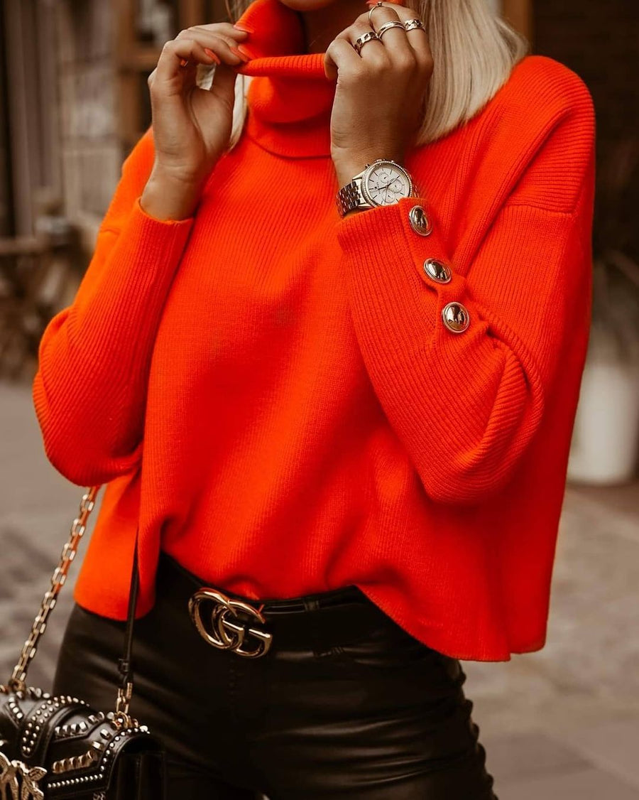 Women's Large Turtleneck Sweater | The Parisian