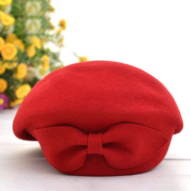 Béret Femme Décoration Nœud | La Parisienne