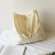 Tote Bag en Toile Décoration Pâquerette Femme | La Parisienne