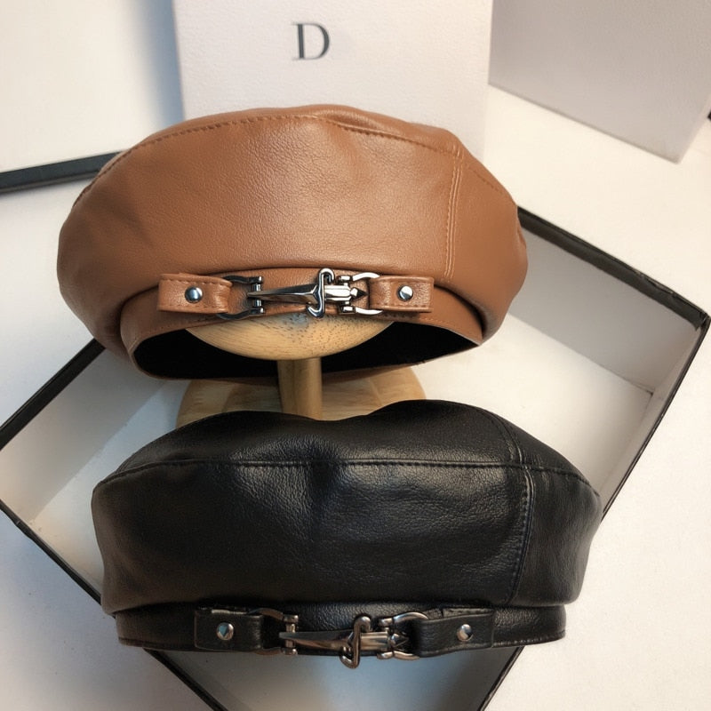 Berretto in pelle da donna | La Parigina