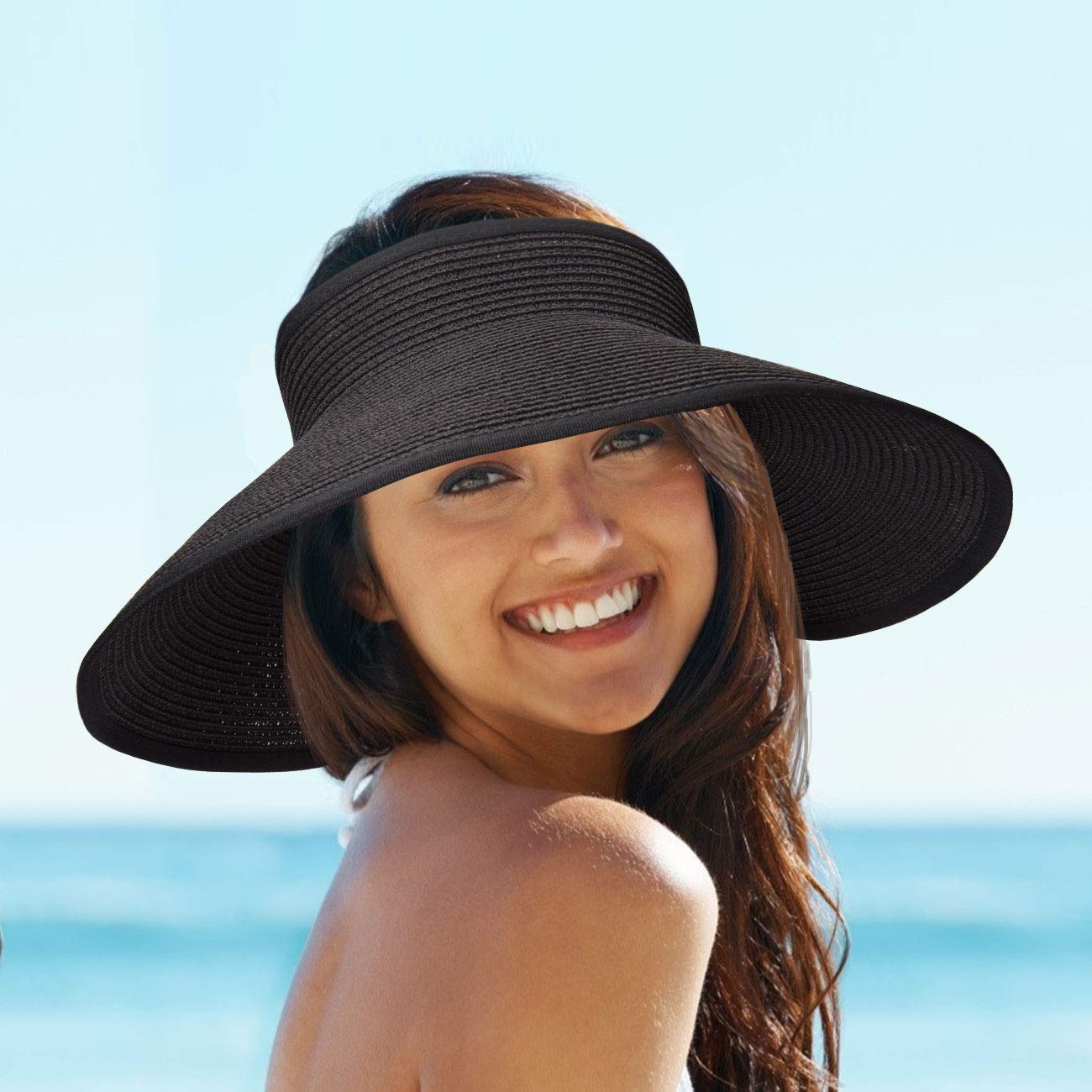Chapeau de Paille Femme Style Visière | La Parisienne