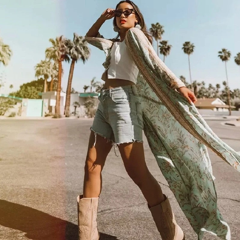 Kimono Plage Bohème | La Parisienne