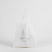 Women's Canvas Flower Decoration Tote Bag | The Parisian