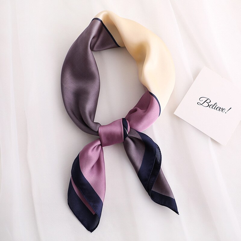 Foulard Soie Décontracté Décoration Tricolore Femme | La Parisienne