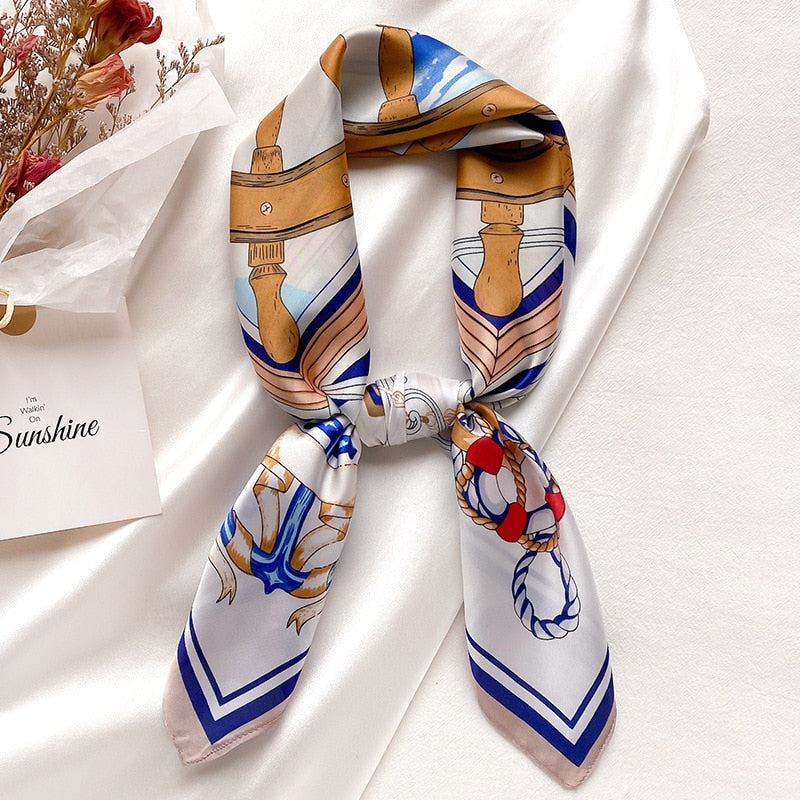 Chic Women's Scarf Naval Decoration | La Parisienne