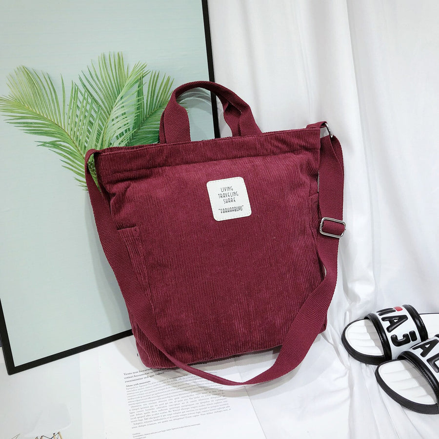 Borsa leggera in velluto a coste | La Parigina