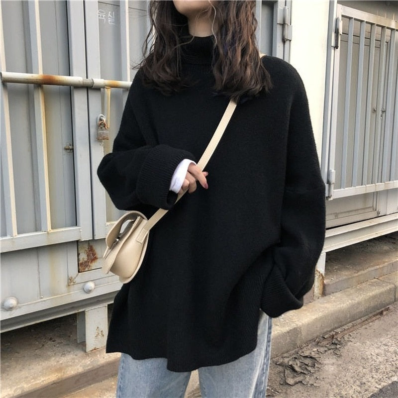 Pull Col Roulé Décontracté Femme | La Parisienne