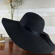 Chapeau de Paille Décoration Nœud  Femme | La Parisienne