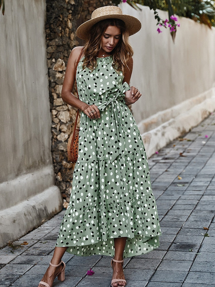 Women's Light Polka Dot Dress | The Parisian