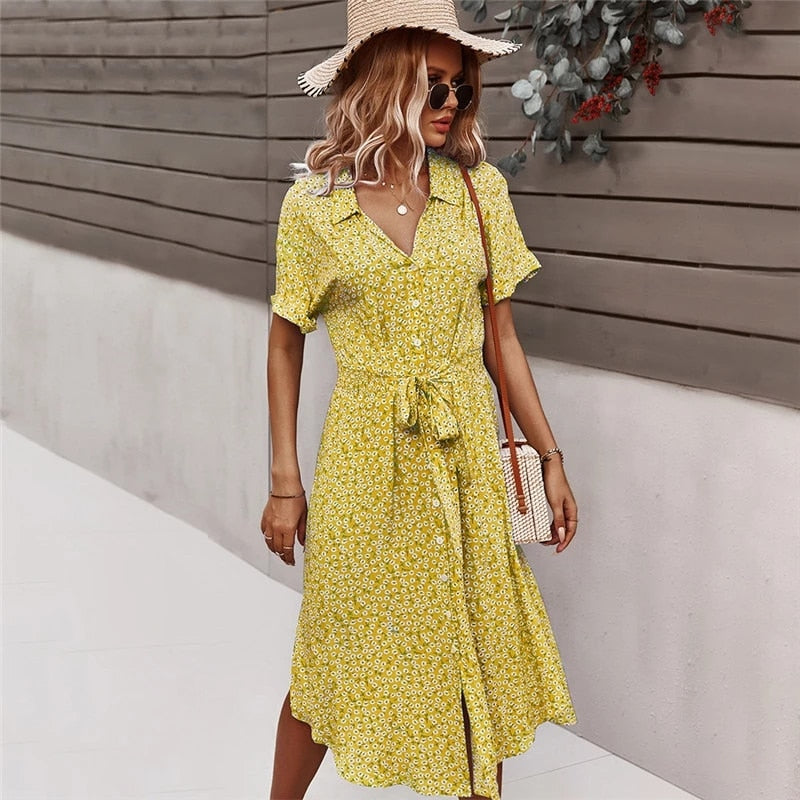 Robe Légère à Fleur Femme | La Parisienne