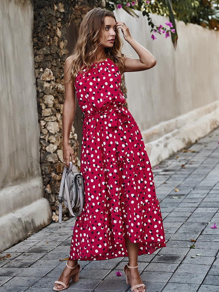 Women's Light Polka Dot Dress | The Parisian