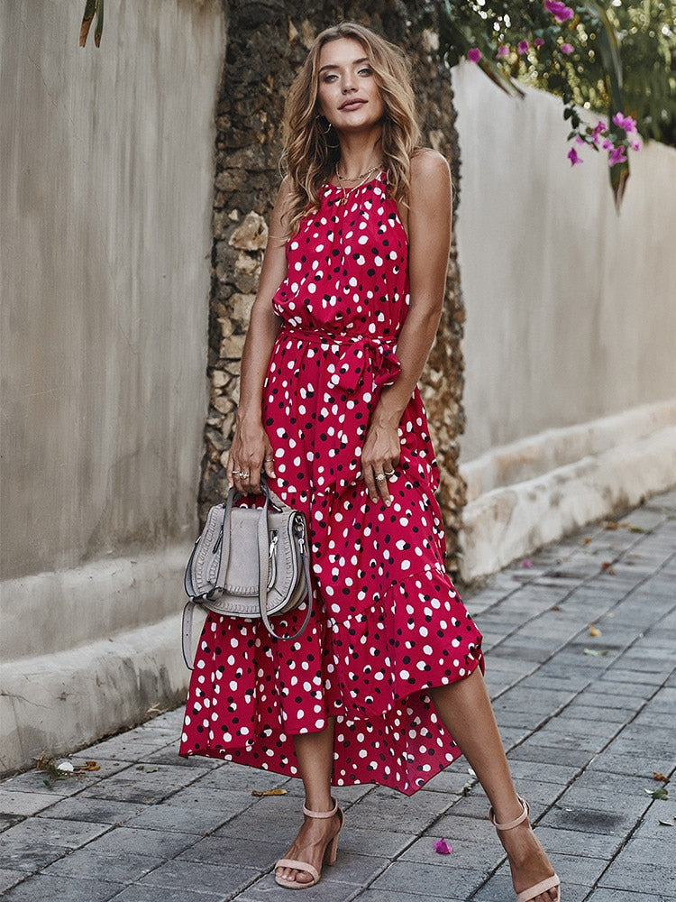 Women's Light Polka Dot Dress | The Parisian