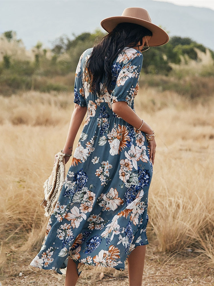 Robe Longue à Fleur | La Parisienne