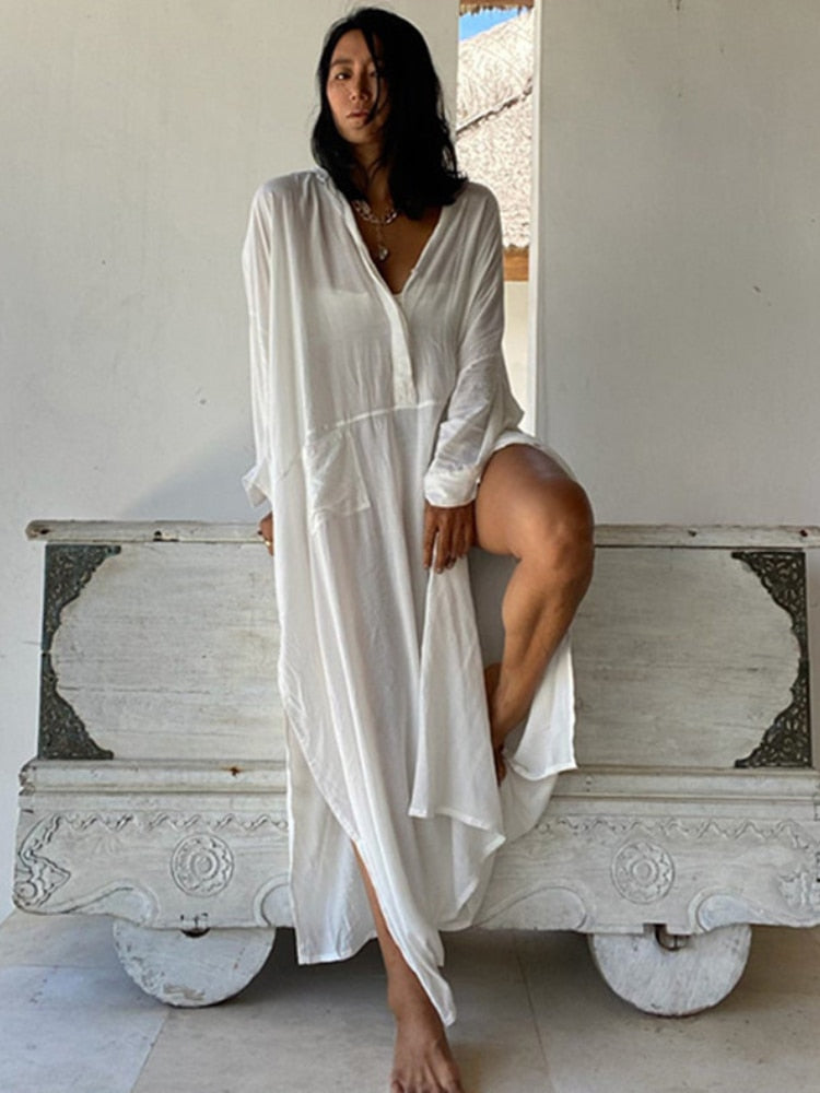 Robe de Plage Ouvert Chic | La Parisienne