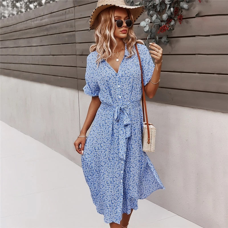 Women's Light Floral Dress | The Parisian