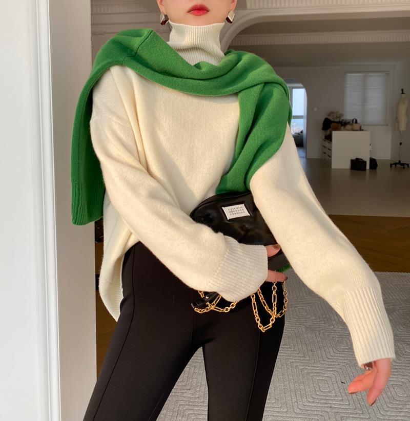 Pull Col Roulé Raffiné Femme | La Parisienne