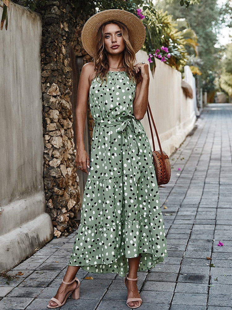 Women's Light Polka Dot Dress | The Parisian