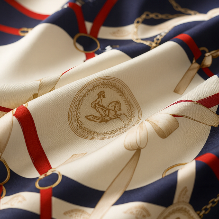 Distinguished Square Silk Scarf | The Parisian 