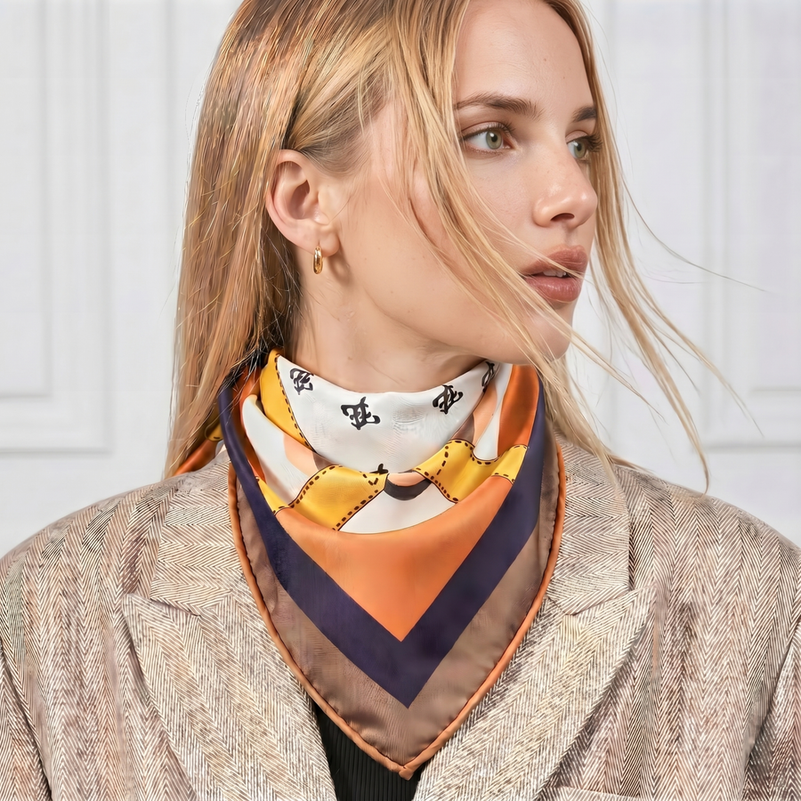 Signature 100% Silk Scarf | La Parisienne