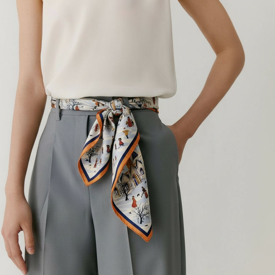 Carré 100% Soie Signature | La Parisienne