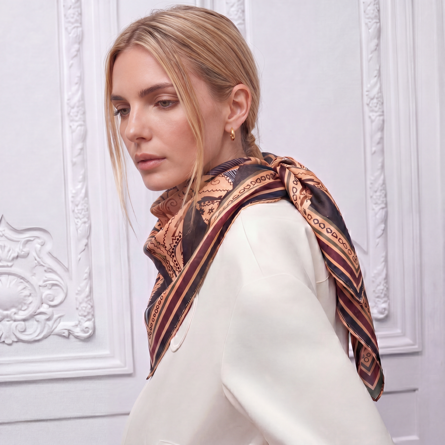Signature 100% Silk Scarf | La Parisienne
