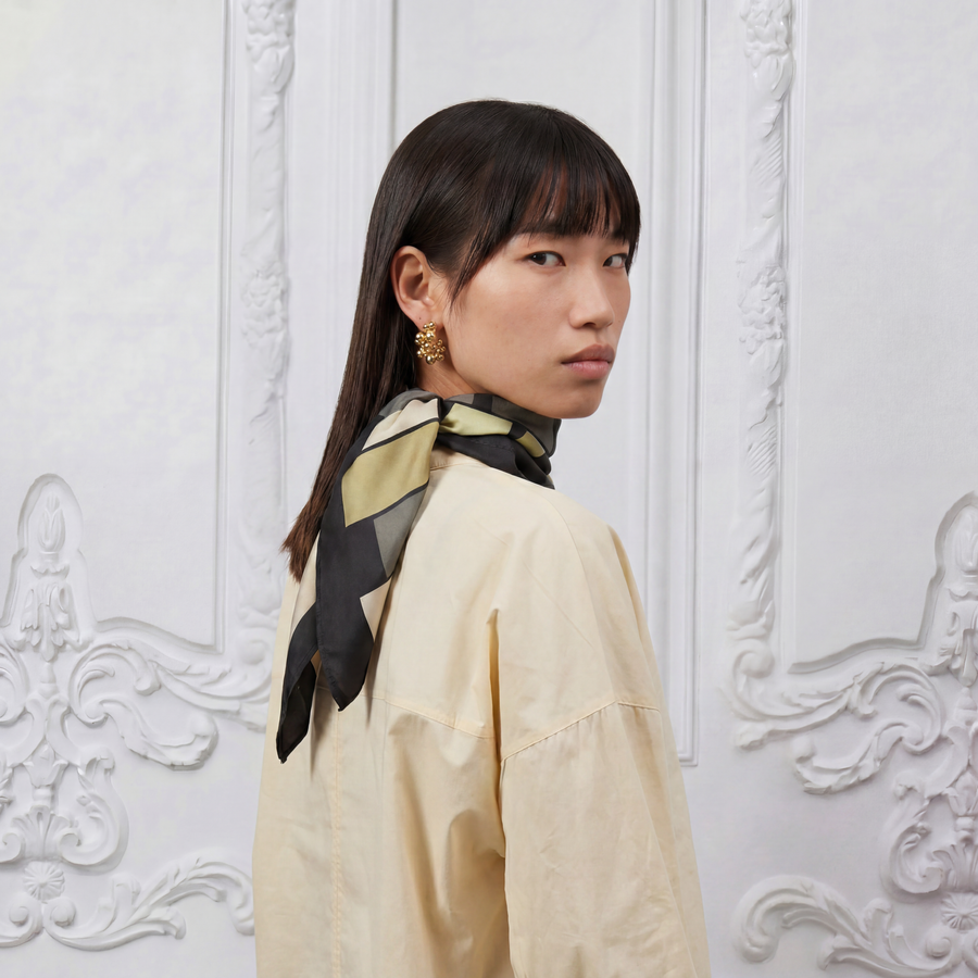 Designer scarf, 100% silk | La Parigina