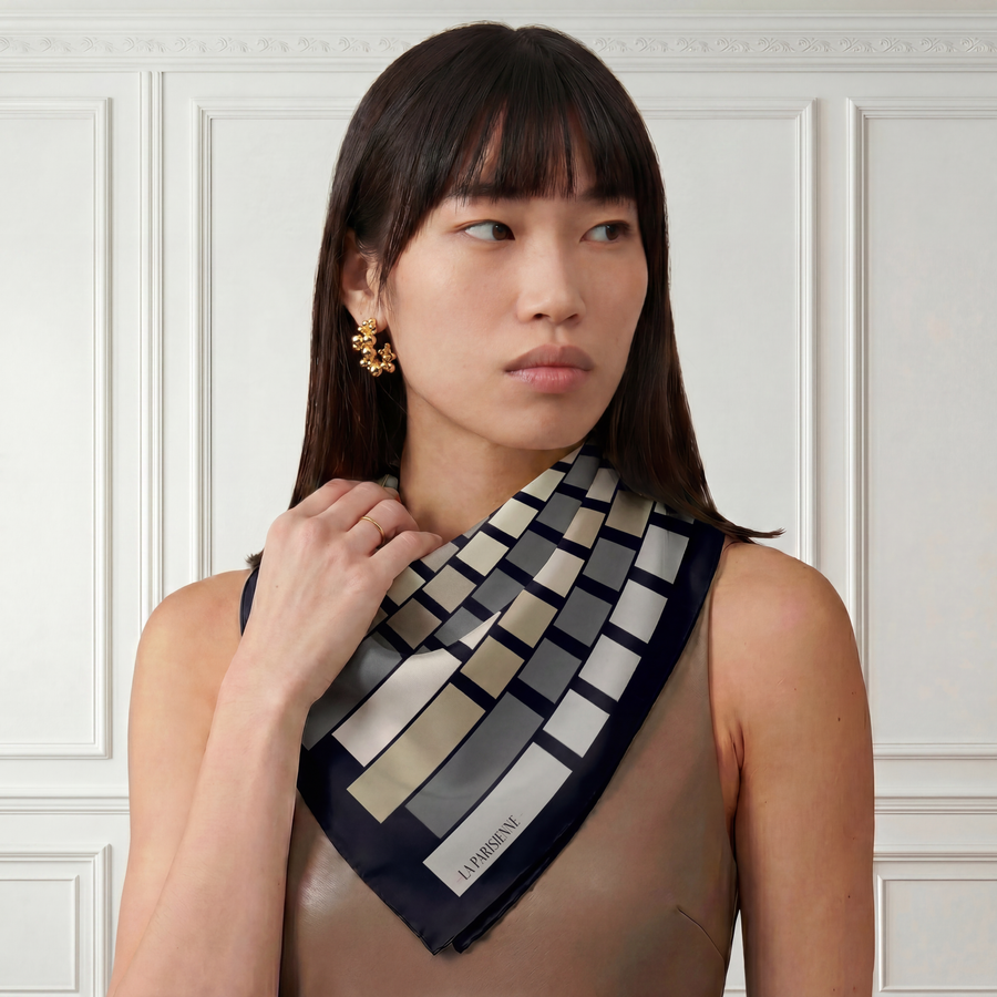 Designer scarf, 100% silk | La Parigina