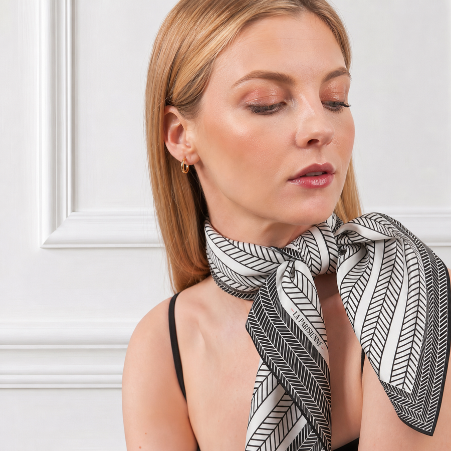 Sciarpa 100% seta Signature | La Parisienne