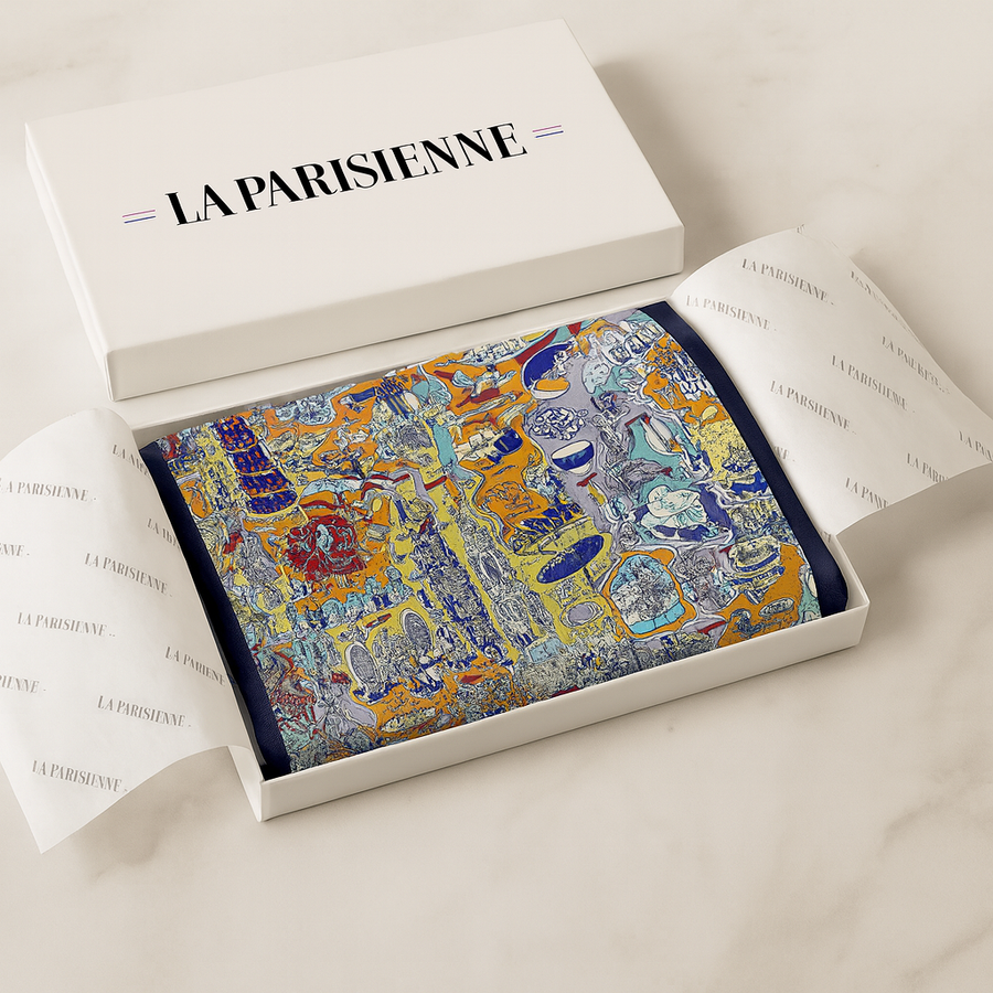 Carré 100% Soie Original Femme | La Parisienne