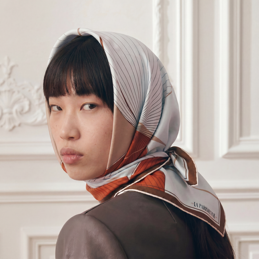 100% Silk Square Modern Decoration Woman | La Parisienne