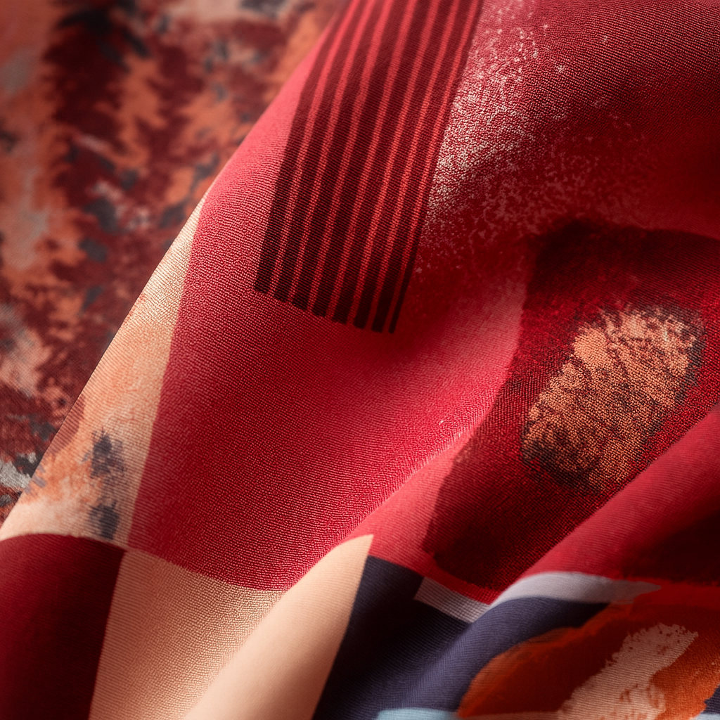 Carré 100% Soie Rose Moderne Femme | La Parisienne