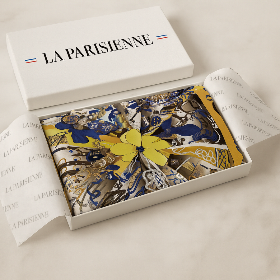 Carré de Soie Élaboré Foulard Femme | La Parisienne