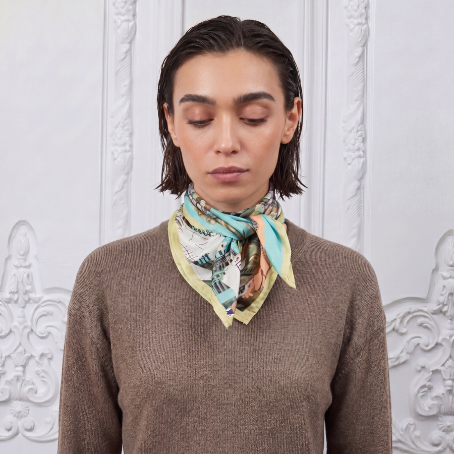 Signature 100% Silk Scarf | La Parisienne