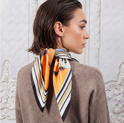 Designer scarf, 100% silk | La Parigina