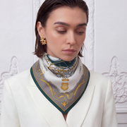Square 100% Silk Chic Women’s Scarf | La Parisienne  