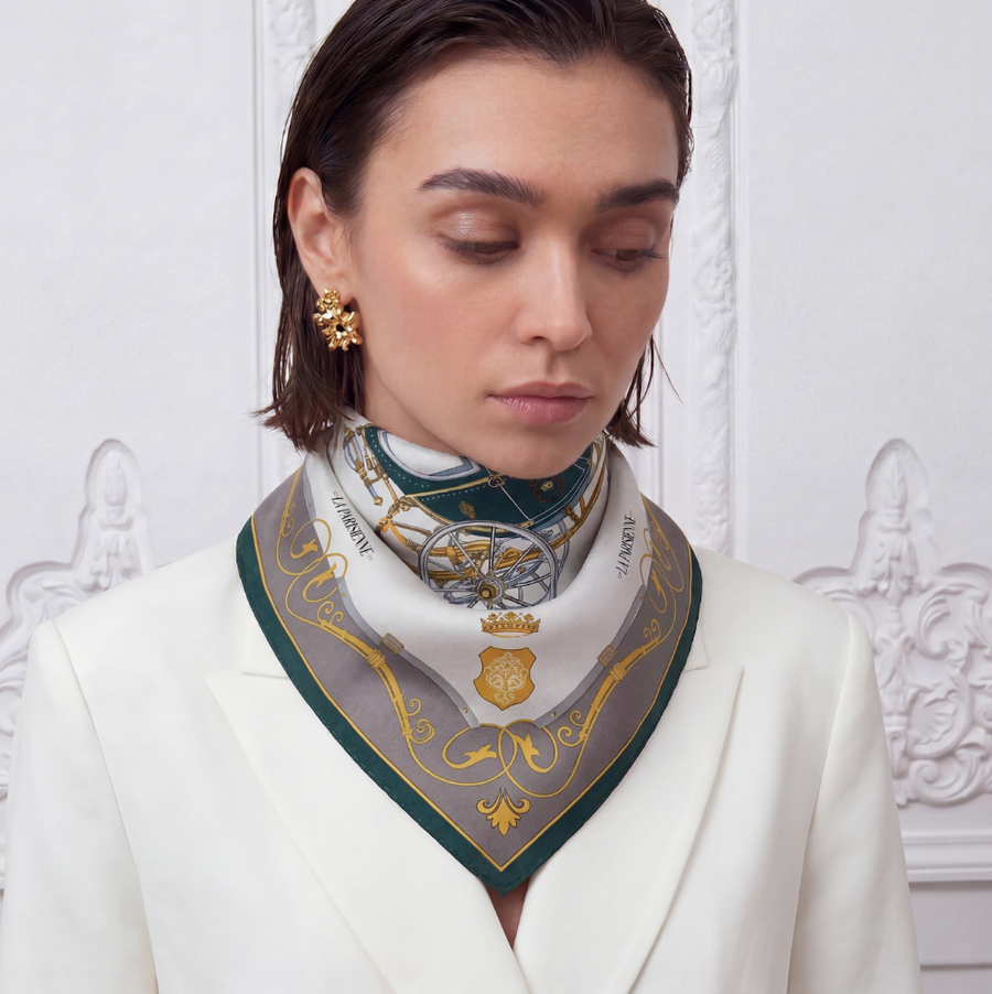 Square 100% Silk Chic Women’s Scarf | La Parisienne  