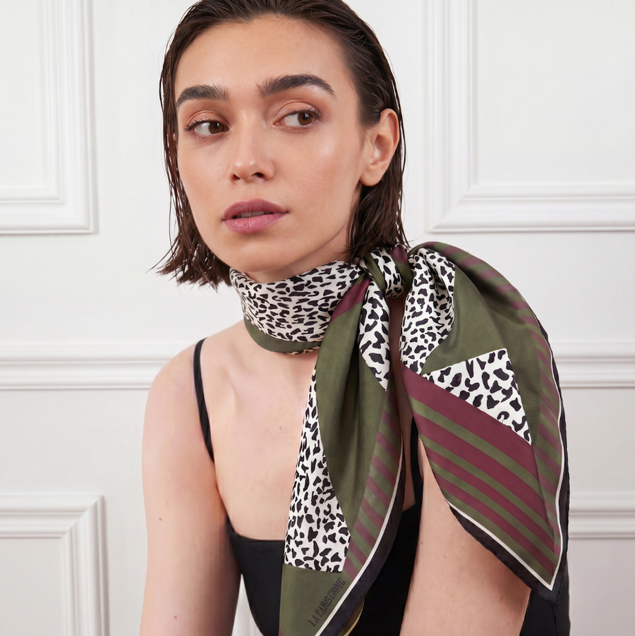 Designer scarf, 100% silk | La Parigina